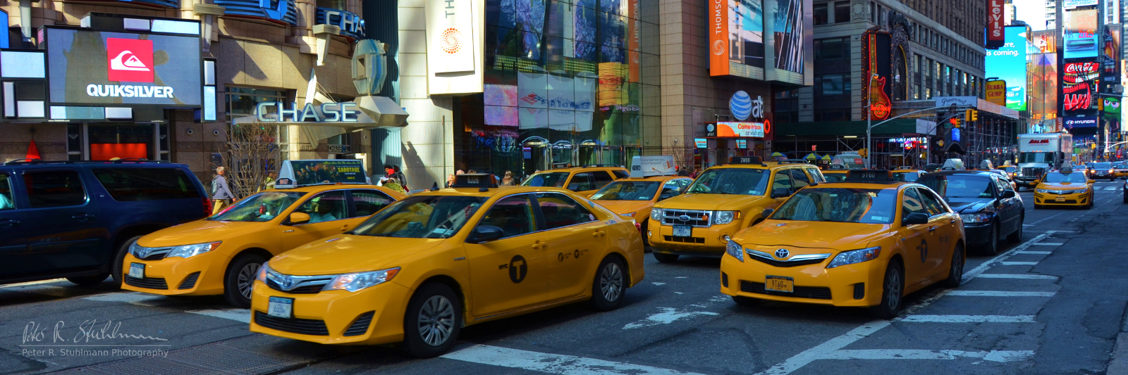 Taxis am Times Square