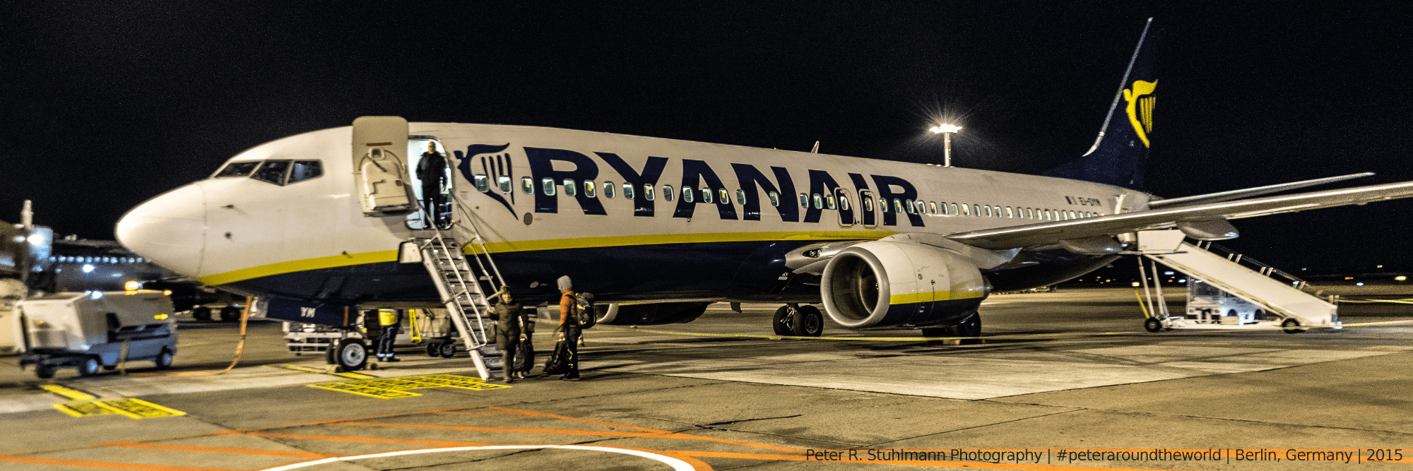 Ryanair-Flieger am Flughafen Schönefeld.