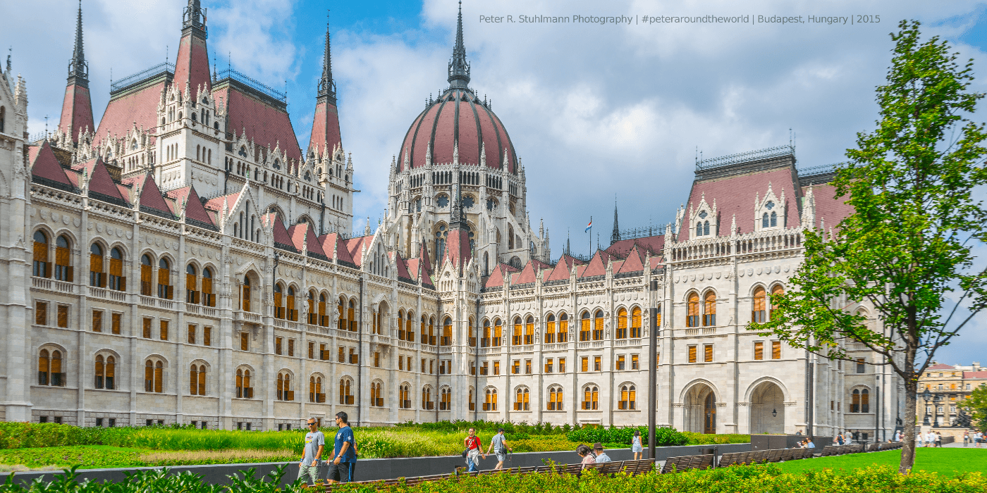Das bekannte Parlamentsgebäude in Budapest