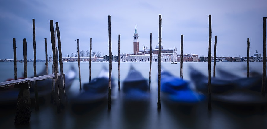 Venedig zur Blauen Stunde.